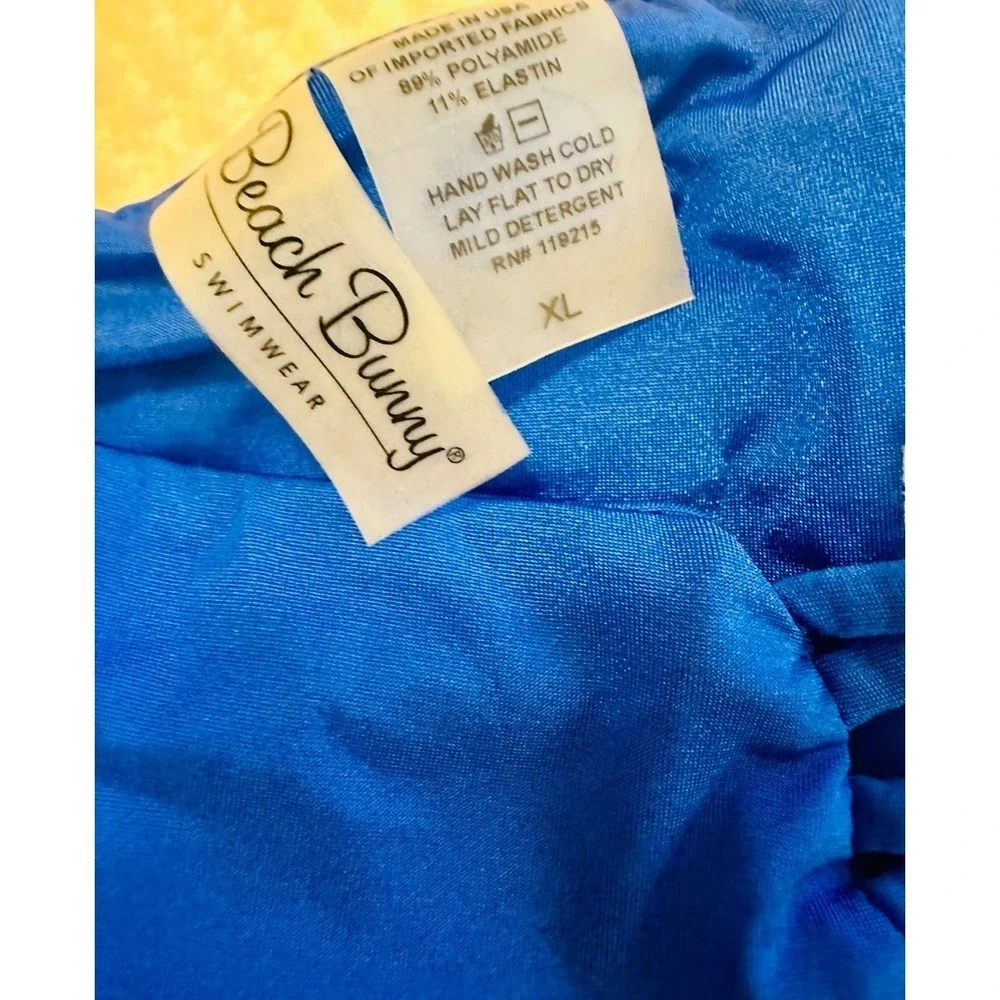 Beach Bunny Swimwear Bikini Bottoms‎ XL Blue New With Tags Strappy Sexy